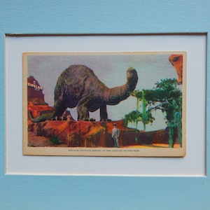 Feira Mundial de 1933 em Chicago. Exposição de Dinossauros Sinclair.