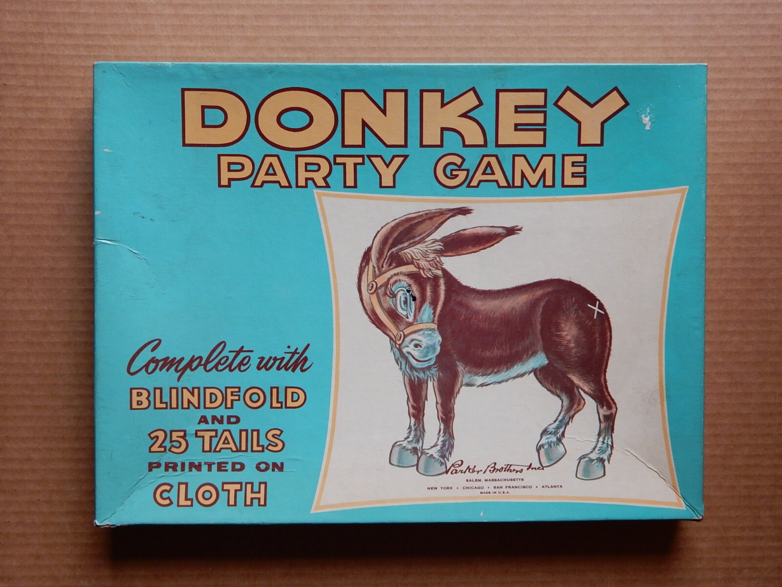 Pin the Tail on the Donkey Party Game with Self Stick Tails, Home Game, Kid  Game