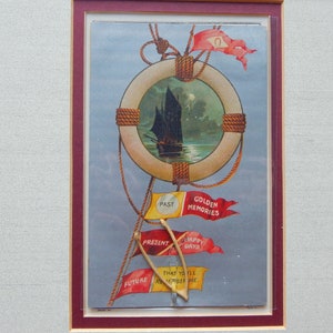 Passé-présent-futur. Carte postale vintage Os/Maritime, années 1920-30 ? Vous aimeriez avoir de l'os véritable ?