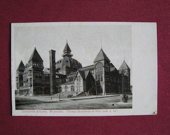 RPPC du Milwaukee Exposition Building : Incendie catastrophique de 1905, histoire du Wisconsin