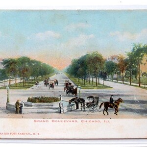 Chicago, Illinois. Grand Boulevard. 1906 Illustrated Post Card Co.