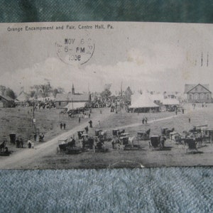 Centrumzaal, Pennsylvania. Grange kampement en beurs. 1908