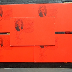 5x George Washington (Red) Washingtons Geburtstag Postkarten.