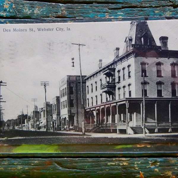 Webster City, Iowa. Des Moines Street. 1908