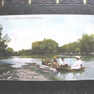 Belvidere, Illinois. Varen op de Kishwaukee-1909