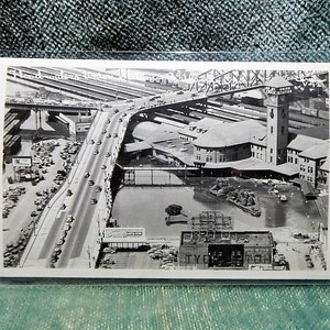 Portland, Oregon. Station Union des eaux de crue.  1948-Wow. Le