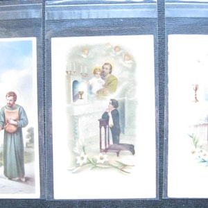 Cartes postales saintes vintages-Belgique, Italie, Allemagne. Enorme lot, 20+ la plupart jamais utilisés. Excellente à très bonne condition. Années 20 30 Principalement.