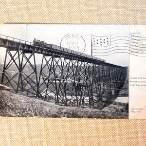 Boone, Iowa. Presidents McKinley's Special Crossing Viaduct. Auteursrechtelijk beschermd 1901