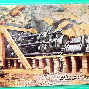 Georgetown, Colorado. Sigafos 8 voet roterende tunnelmachine: eerste contract. 1909
