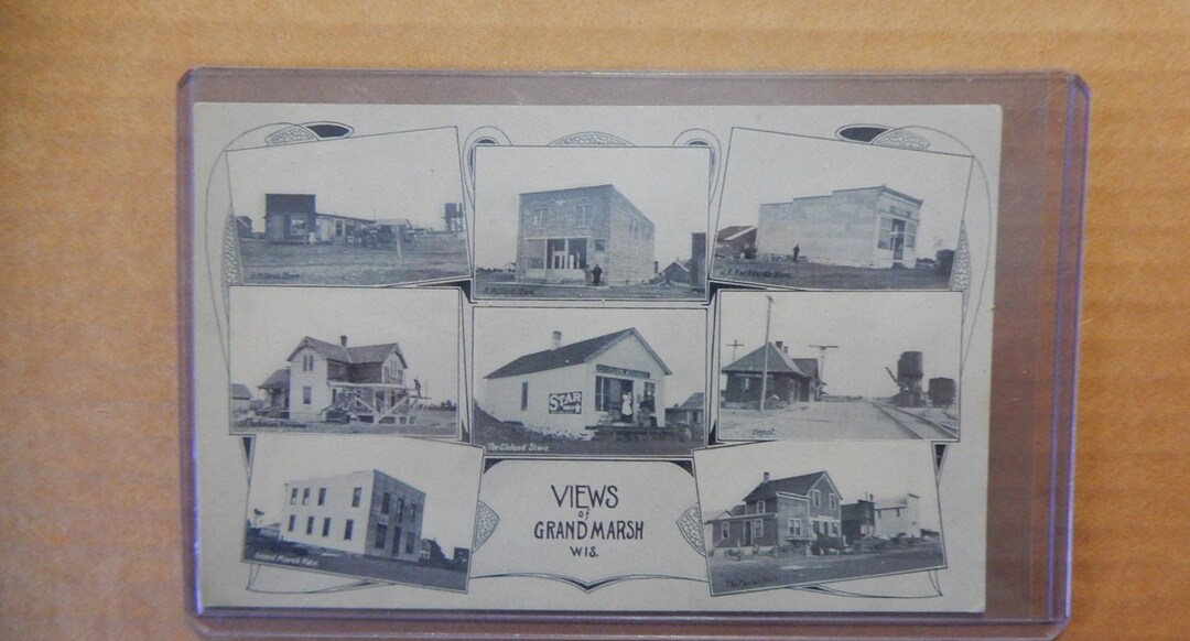 Grand Marsh, Wisconsin. Grand Marsh Hotel, Millers Store, Foster Block