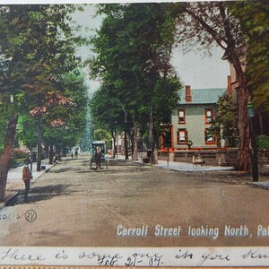 Paterson, New Jersey. Carroll Street naar het noorden. 1907
