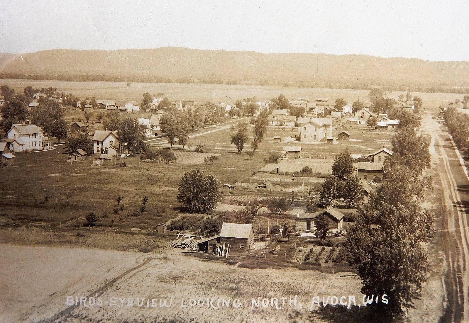 Avoca, Wisconsin. Looking North Into Town. 1908 RPPC Etsy