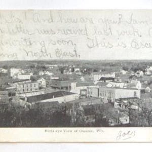 RPPC uit Osceola, Wisconsin. 1907
