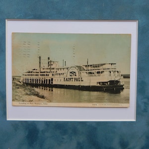 Fort Madison, Iowa. Stoomschip Saint Paul Landing-1910