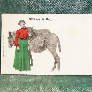Maman et le bébé. Carte postale à collectionner. Comme neuf.