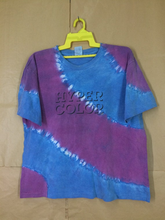 Vintage Hyper Color General Tye Dye T-Shirt Medium