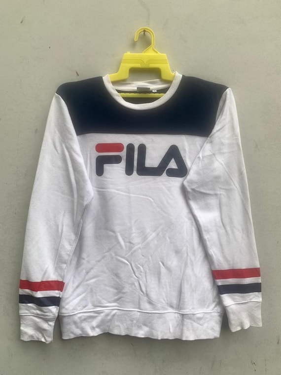 Vintage Fila Big Spell Out Crewneck Sweatshirt