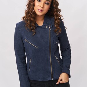 Suede Jacket Midnight Blue image 2