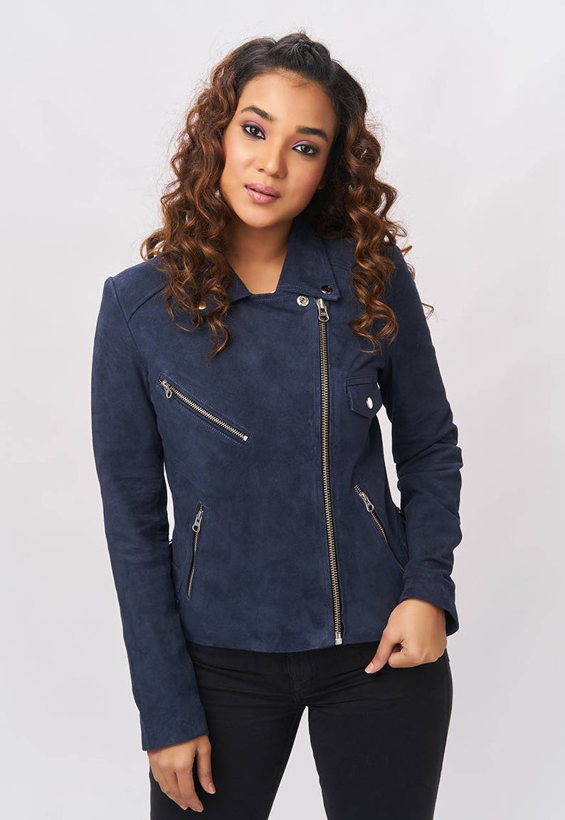 Suede Jacket Midnight Blue image 2