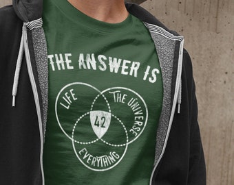 The Answer To Life, The Universe and Everything Is 42 - Unisex T-Shirt