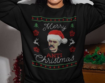 Nietzsche - Merry Anti-Christmas - Philosophy Ugly Christmas Sweater