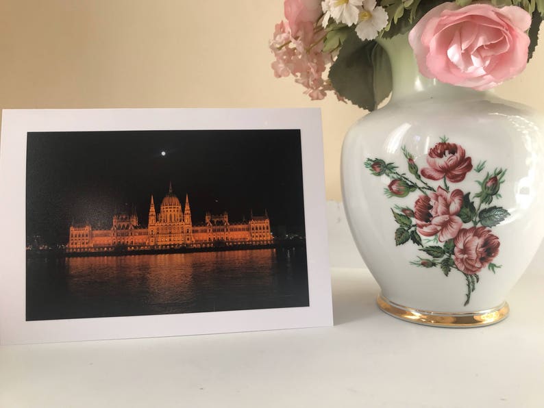 Budapest blank greetings card