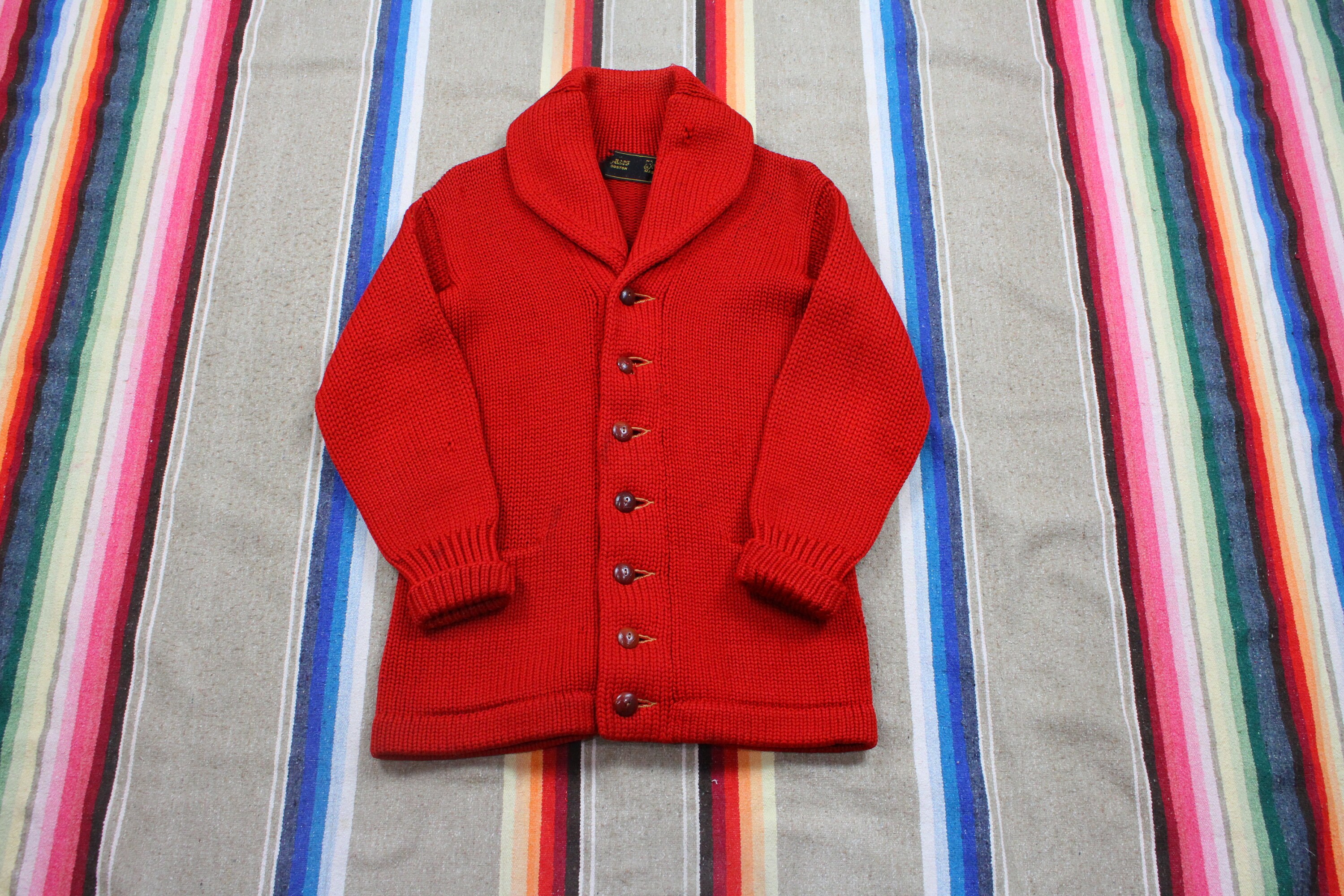 1930s Shawl Collar Knit Cardigan Sweater Size S/M - Etsy 1930s Shawl Collar Knit Cardigan Sweater Size S/M - Etsy