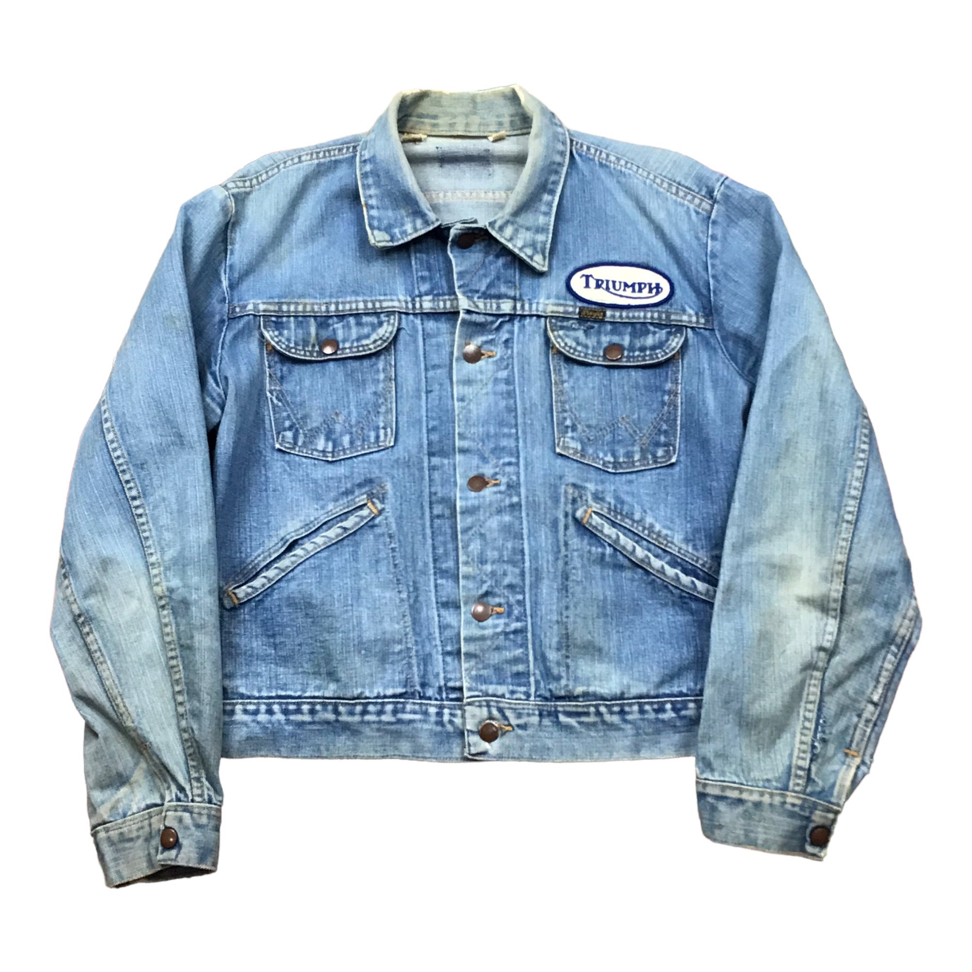 1960s Wrangler Distressed Wrangler Selvedge Denim Jacket 1960s Wrangler Distressed Wrangler Selvedge Denim Jacket