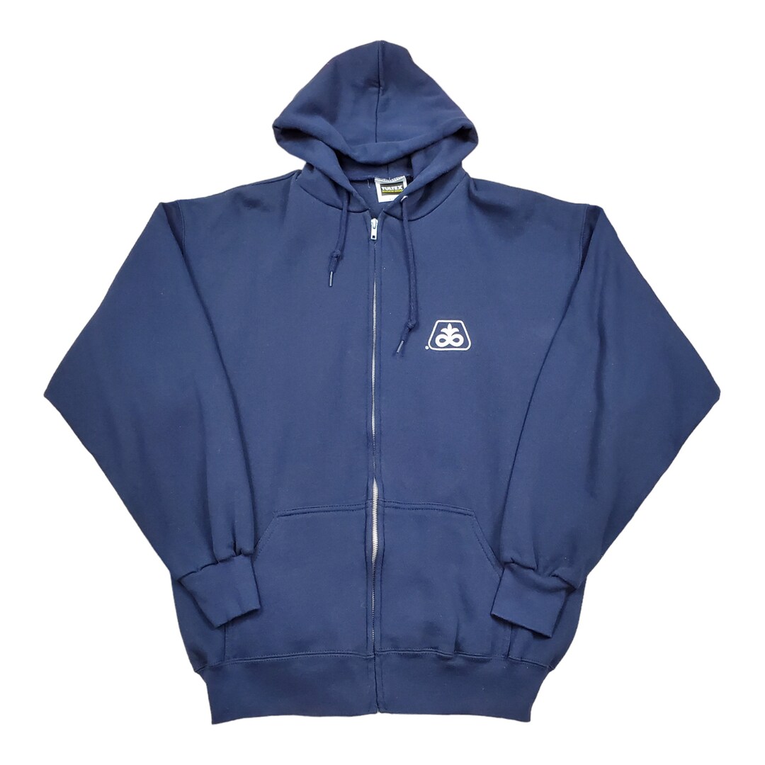 1990s Tultex Pioneer Seeds Zipup Hoodie Sweatshirt Made in Etsy