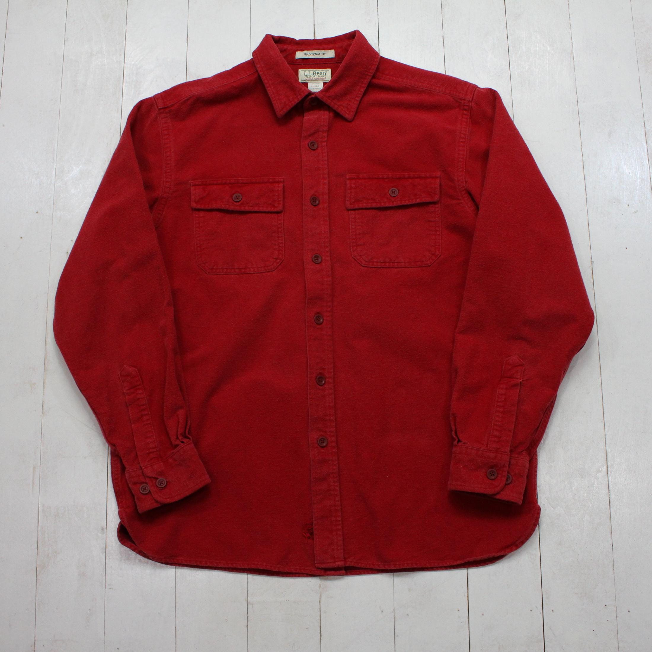Ll Bean Red Chamois - Etsy
