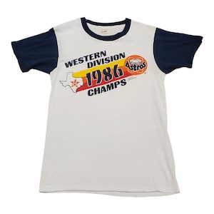 Plus Size - Classic Fit Ringer Tee - MLB Houston Astros Tee Navy