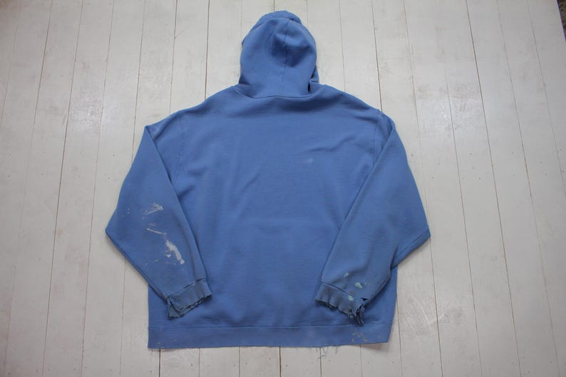 2000s Y2K Nike Mid Check Center Swoosh Distressed Painters Hoodie