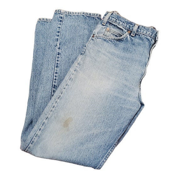 1990s Levi's 505 Orange Tab Blue Denim Jeans Size… - image 1