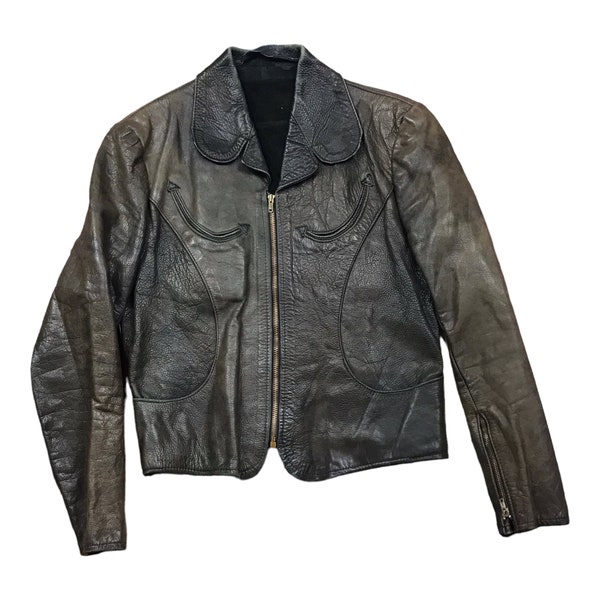 East West Leather Jacket Etsy