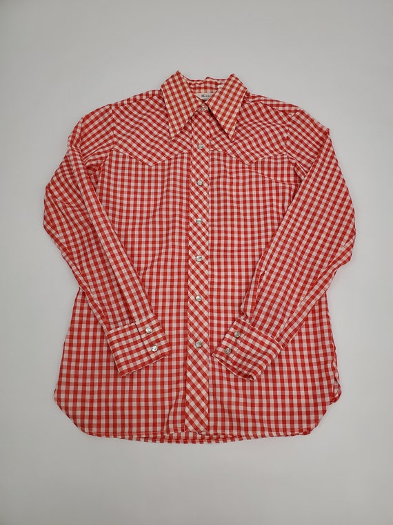 Vintage Made in USA 1970s Wrangler Western Shirt