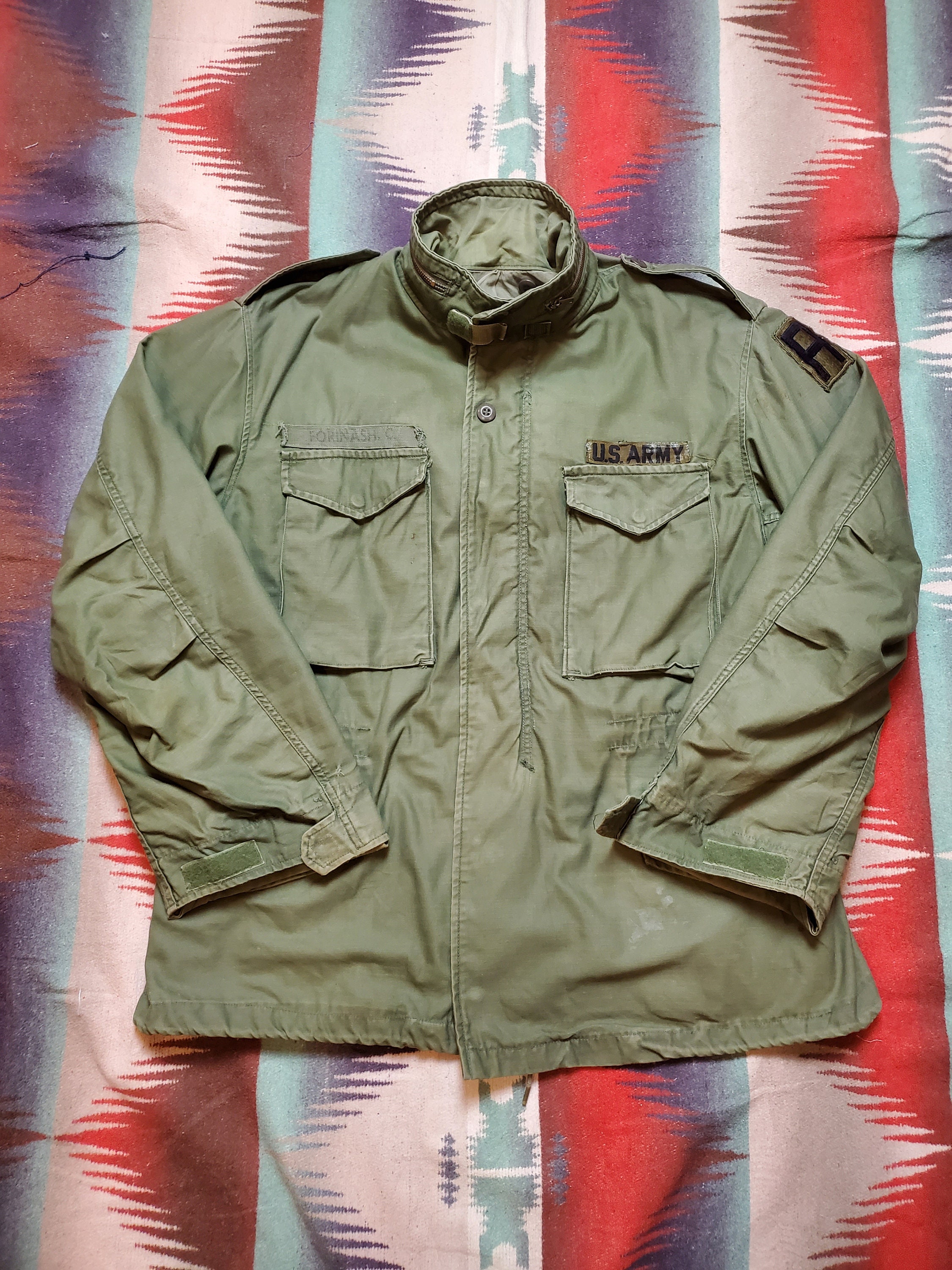 1980s Olive Drab M65 Field Jacket Made in USA Size XL Etsy