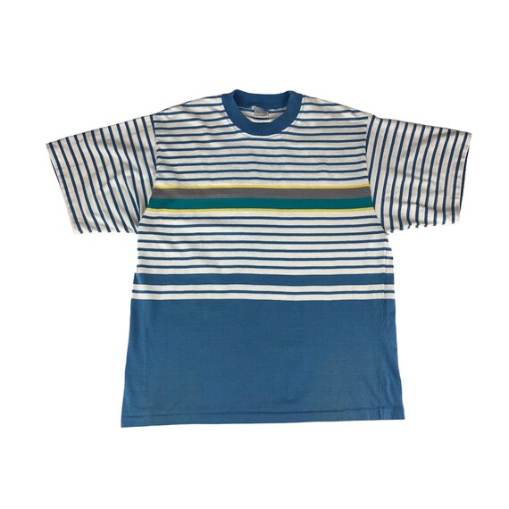 1980s Jantzen Striped Tshirt Made in USA