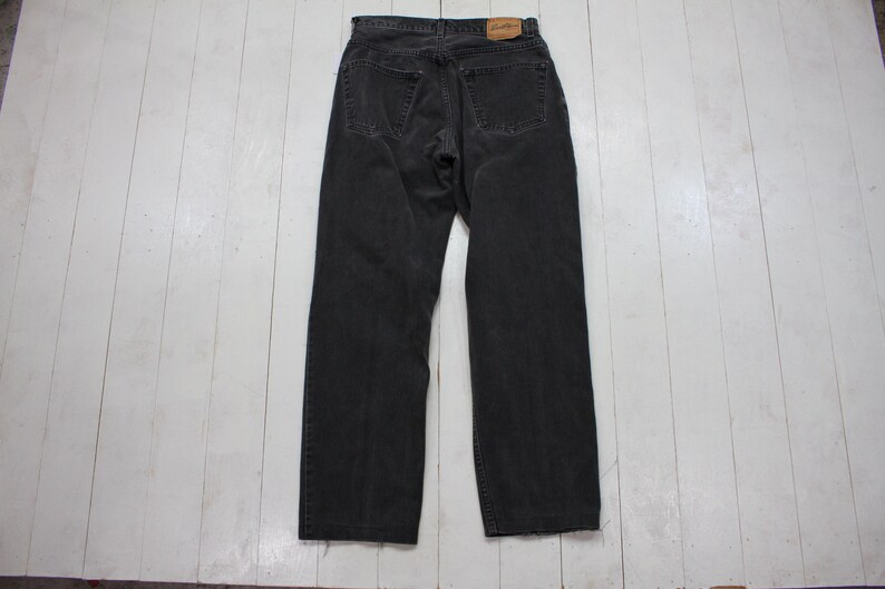 1990s Levi's 517 Faded Black Denim Jeans Made in Canada Size 29x28.5 Etsy