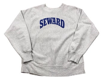 1980s Champion Reverse Weave Sweatshirt Seward Made in USA Size L 