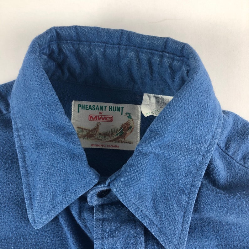 Vintage 1980s MWG Pheasant Hunt Chamois Shirt
