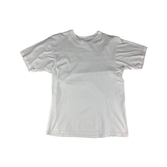 Vintage 1990s Hanes Blank White Tshirt