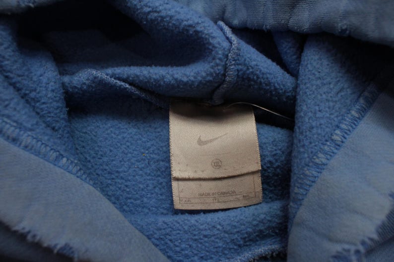 2000s Y2K Nike Mid Check Center Swoosh Distressed Painters Hoodie
