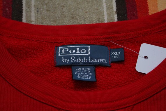 1990s Polo Ralph Lauren Lightweight Logo Sweatshi… - image 5