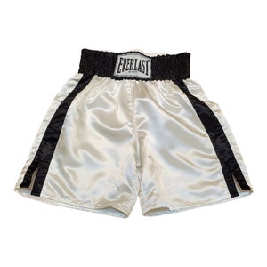 Lezen Orthodox het formulier 1990s Everlast Wit / Zwart Boxing Trunk Shorts Maat 30-32 - Etsy Nederland