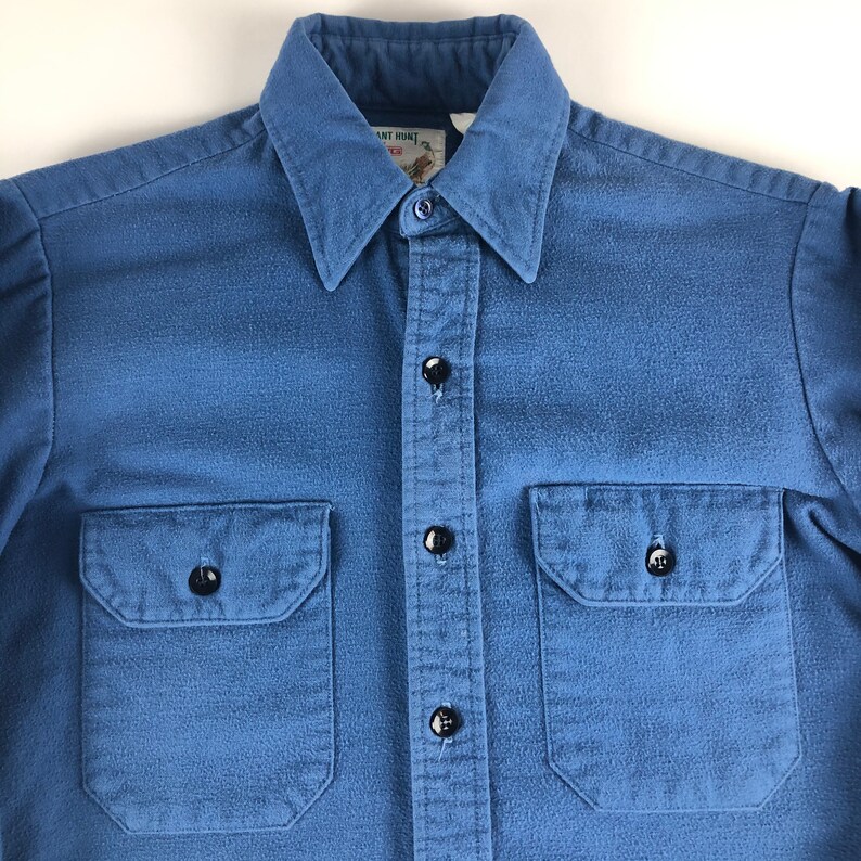 Vintage 1980s MWG Pheasant Hunt Chamois Shirt