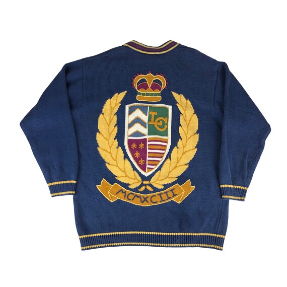 Vintage 1990s Liz Claiborne Liz Sport Crest Cardig