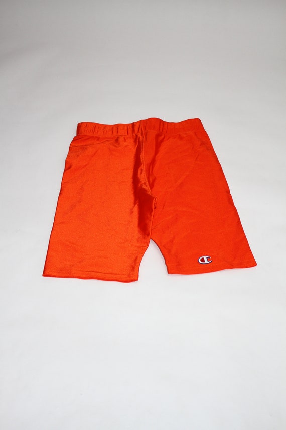 red champion biker shorts