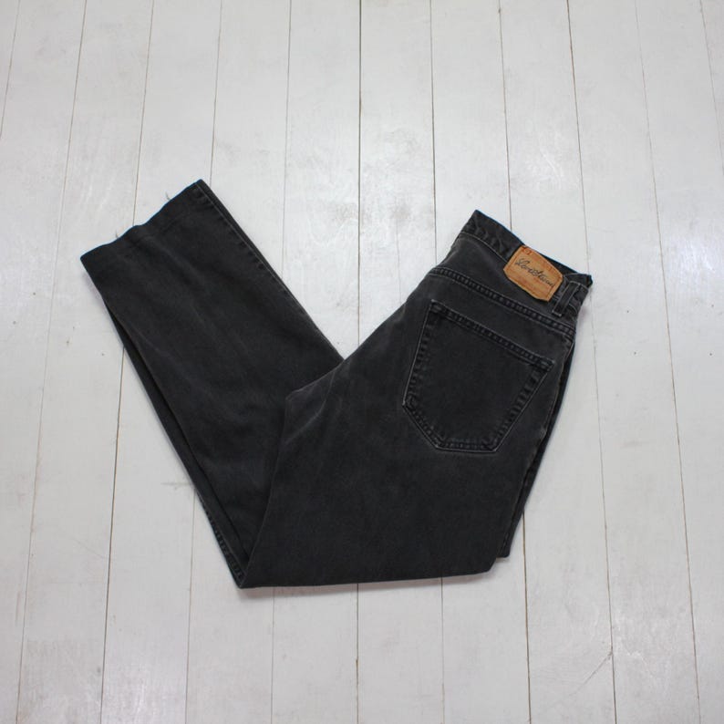 1990s Levi's 517 Faded Black Denim Jeans Made in Canada Size 29x28.5 Etsy