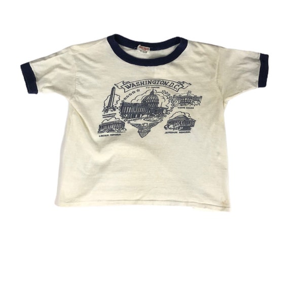 Vintage 1960s Washington D.C. Souvenir Tshirt Made