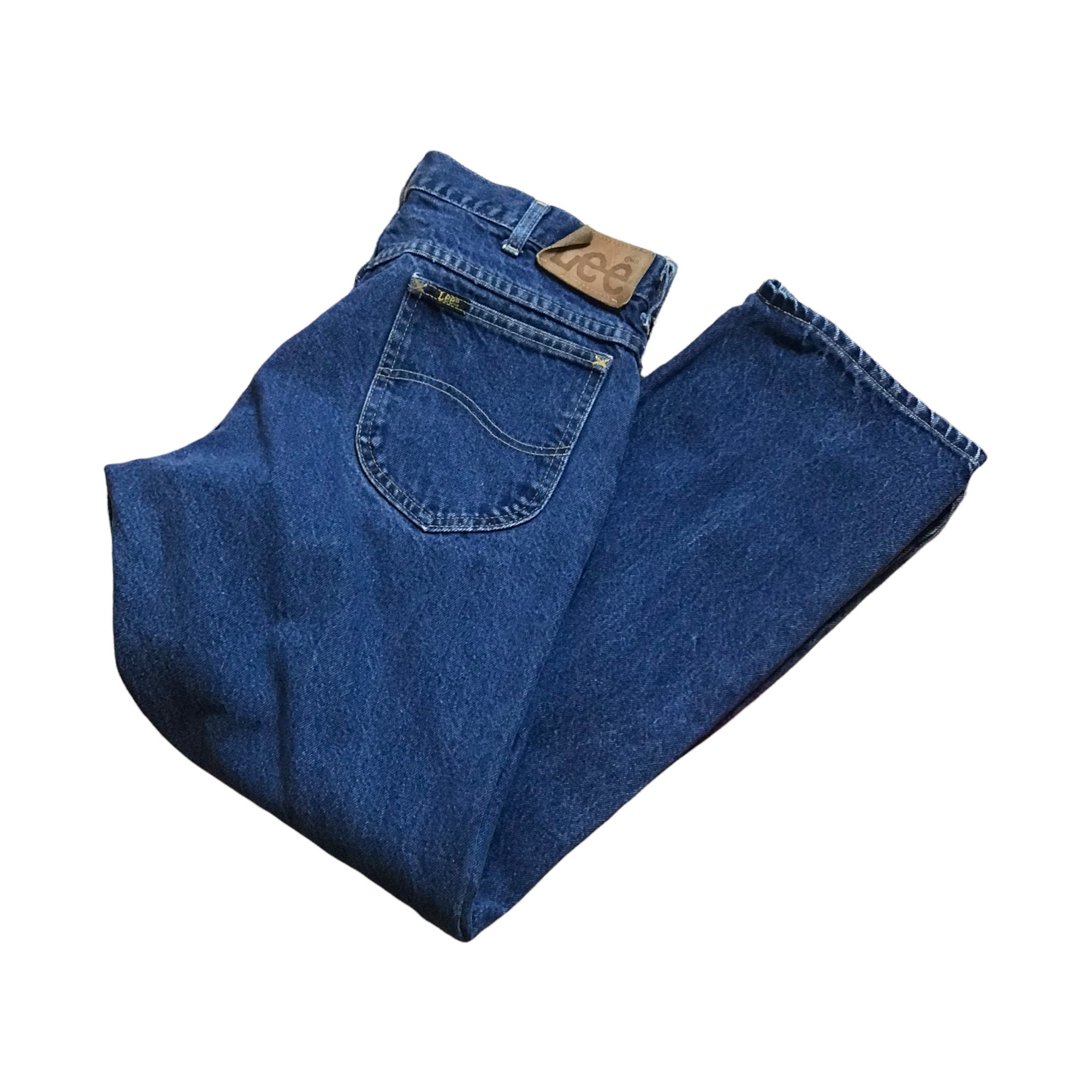 1970s Lee Riders Dark Wash Jeans Made 